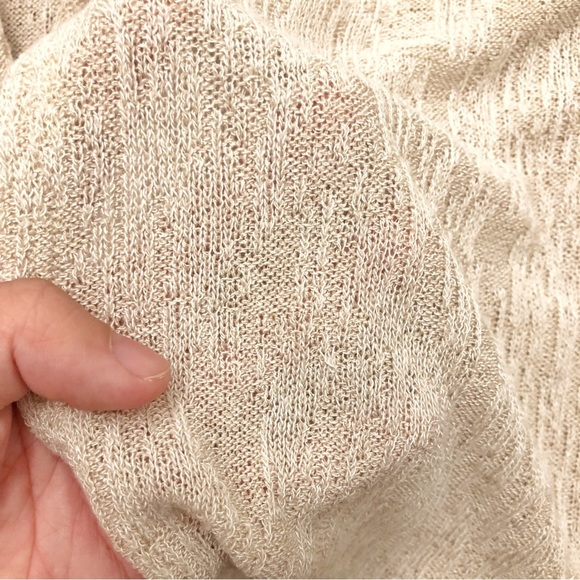 LAURA Petites Oversized Knitted Minimalist Beige Slouchy Kimono Blouse Cardigan. - Picture 8 of 12